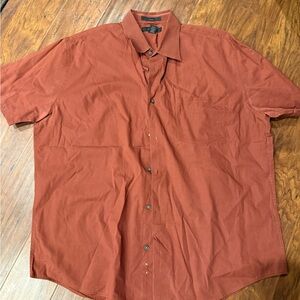 Express Men's Rust Casual Button Down Shirt